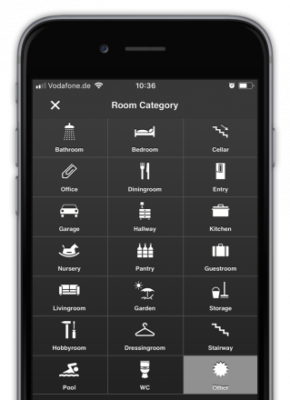 App Room-categories